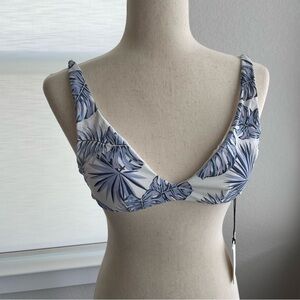 Onia Jerry Bikini Swim Top Palm Trees New Small